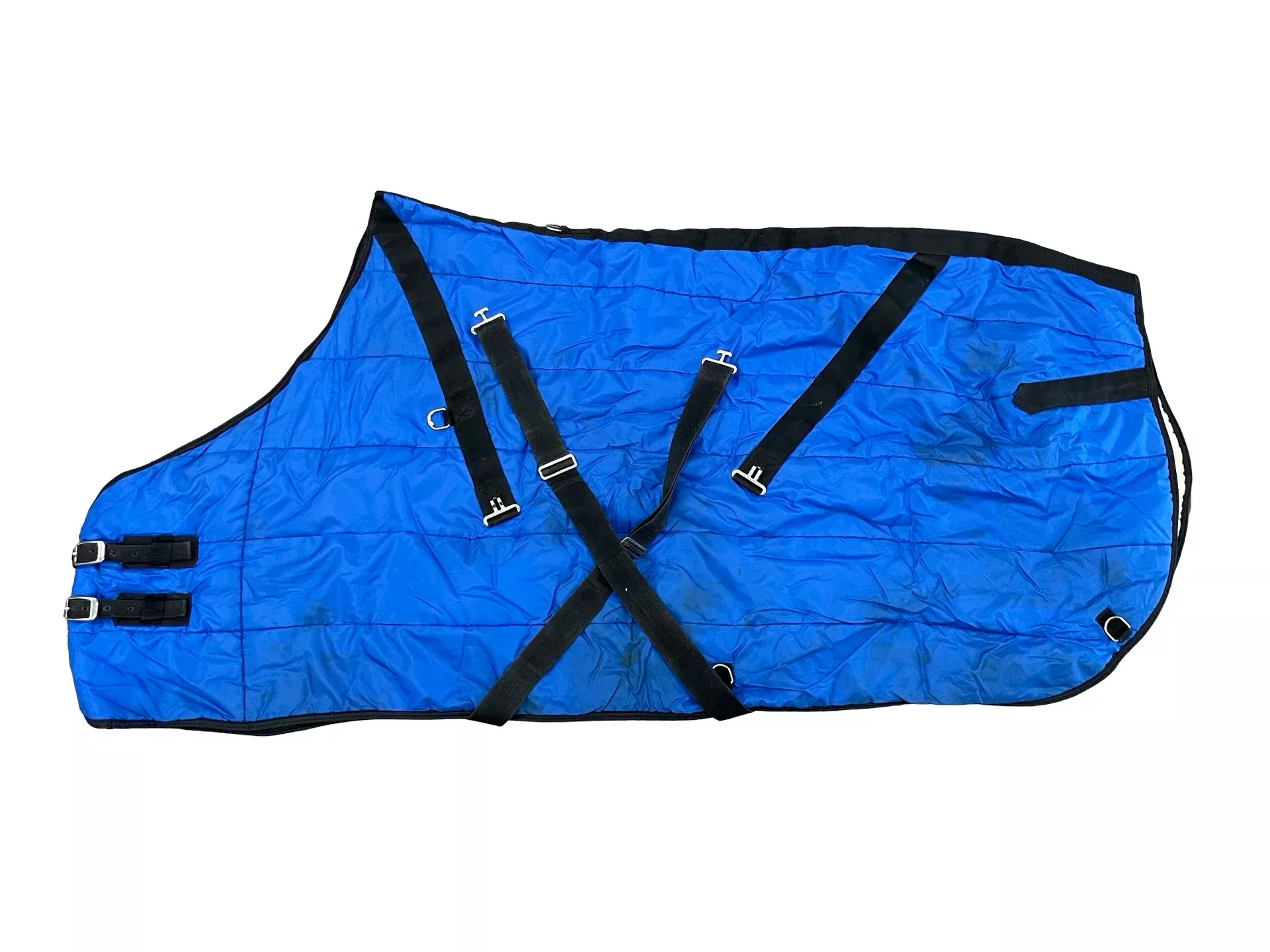 Stable Blanket - Blue/Black - 72" / Est. 100g - USED