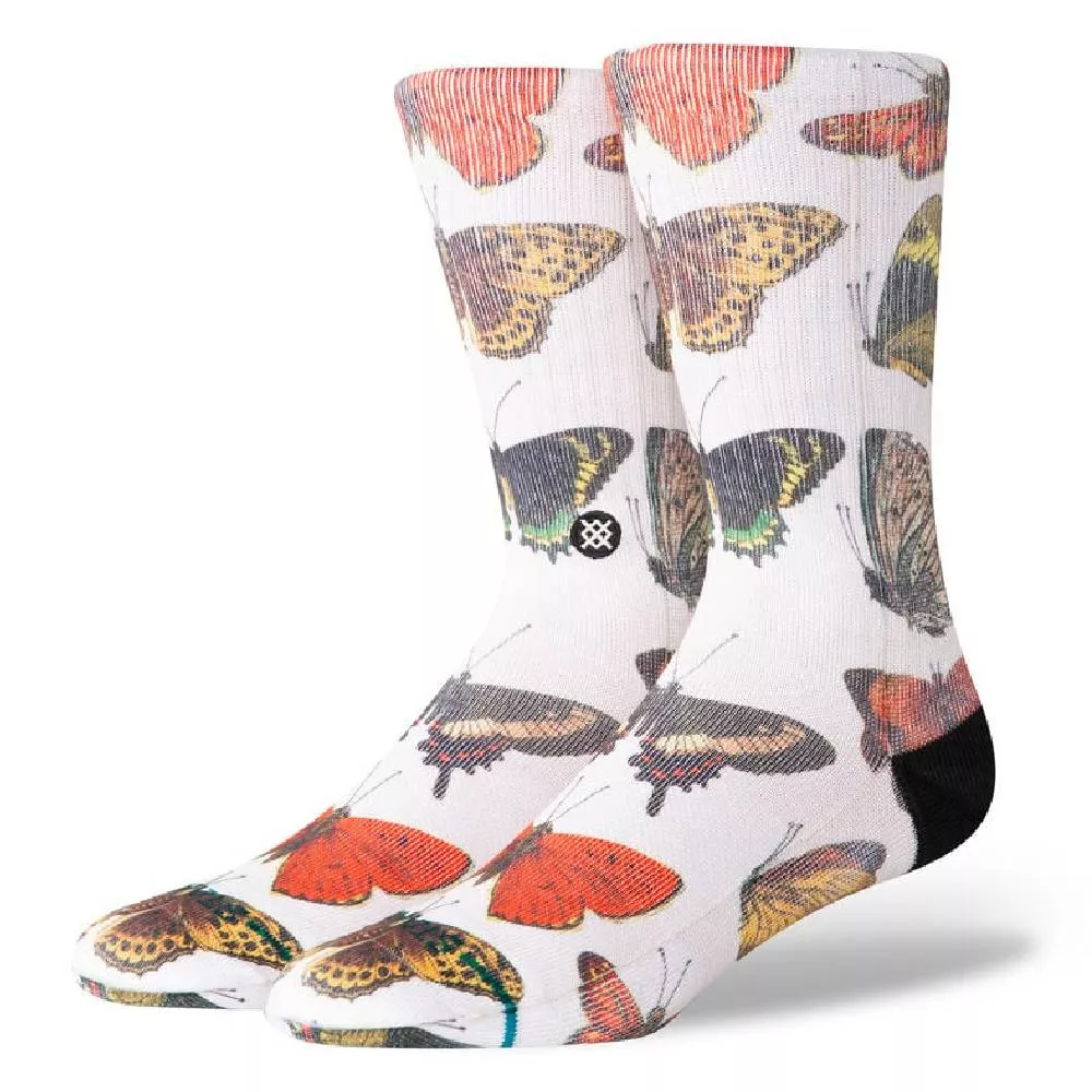 Stance Women's Flutterby Crew Socks - Canvas