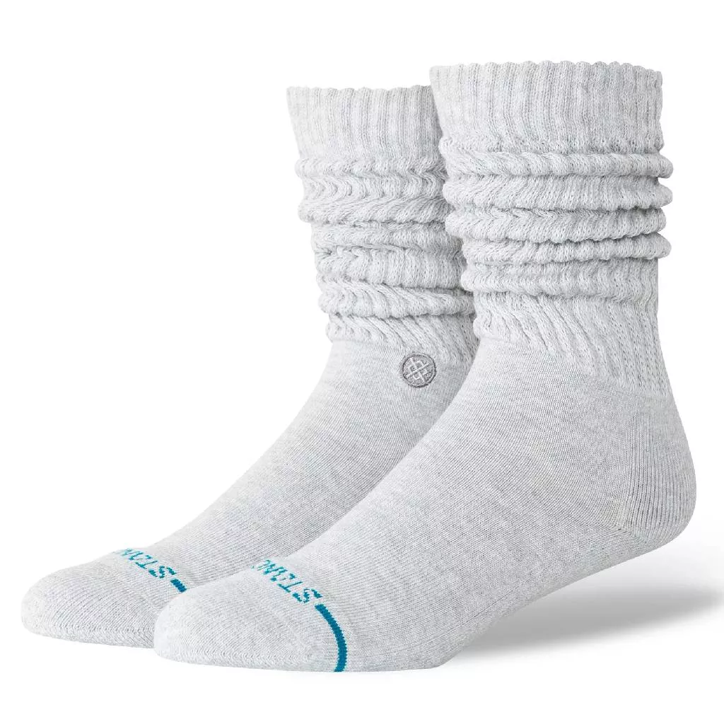 Stance Women's Icon Slouch Heather Grey Crew Socks