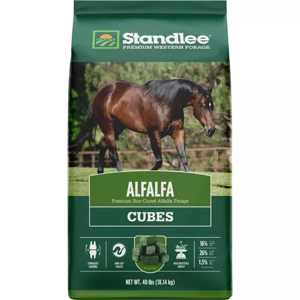 Standlee Alfalfa Hay Cube Horse Feed, 40 lb.