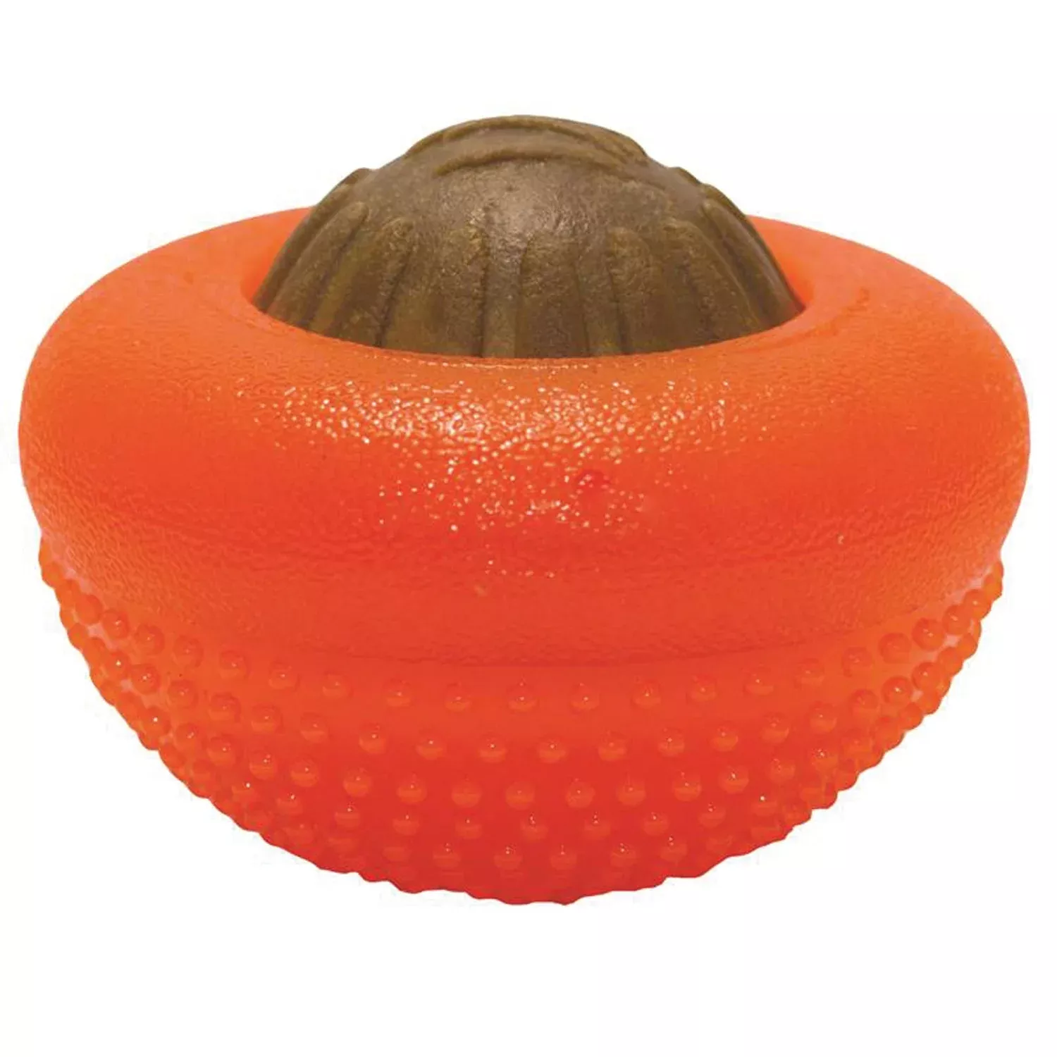 Starmark Everlasting Treat Bento Ball Dog Toy, Orange, Large