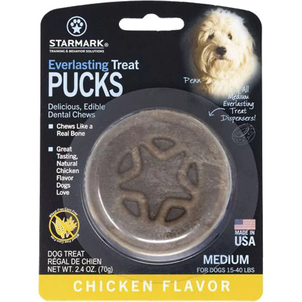Starmark Everlasting Treat Puck Medium Chicken