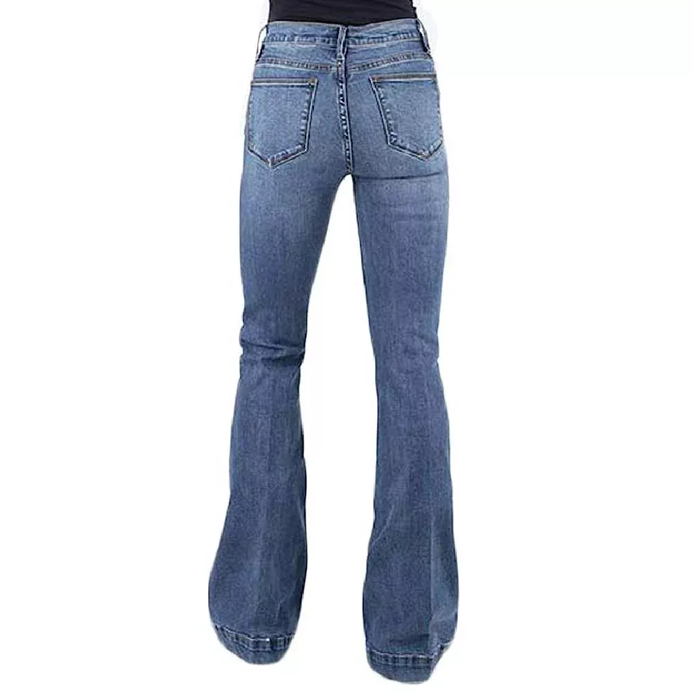 Stetson High Rise Flare Blue Jeans - FINAL SALE