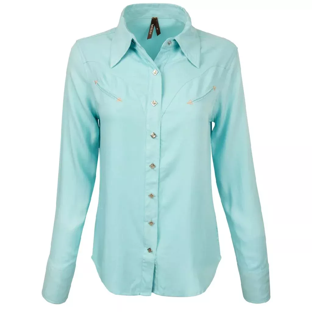 Stetson Women's Turquoise Snap Western Shirt