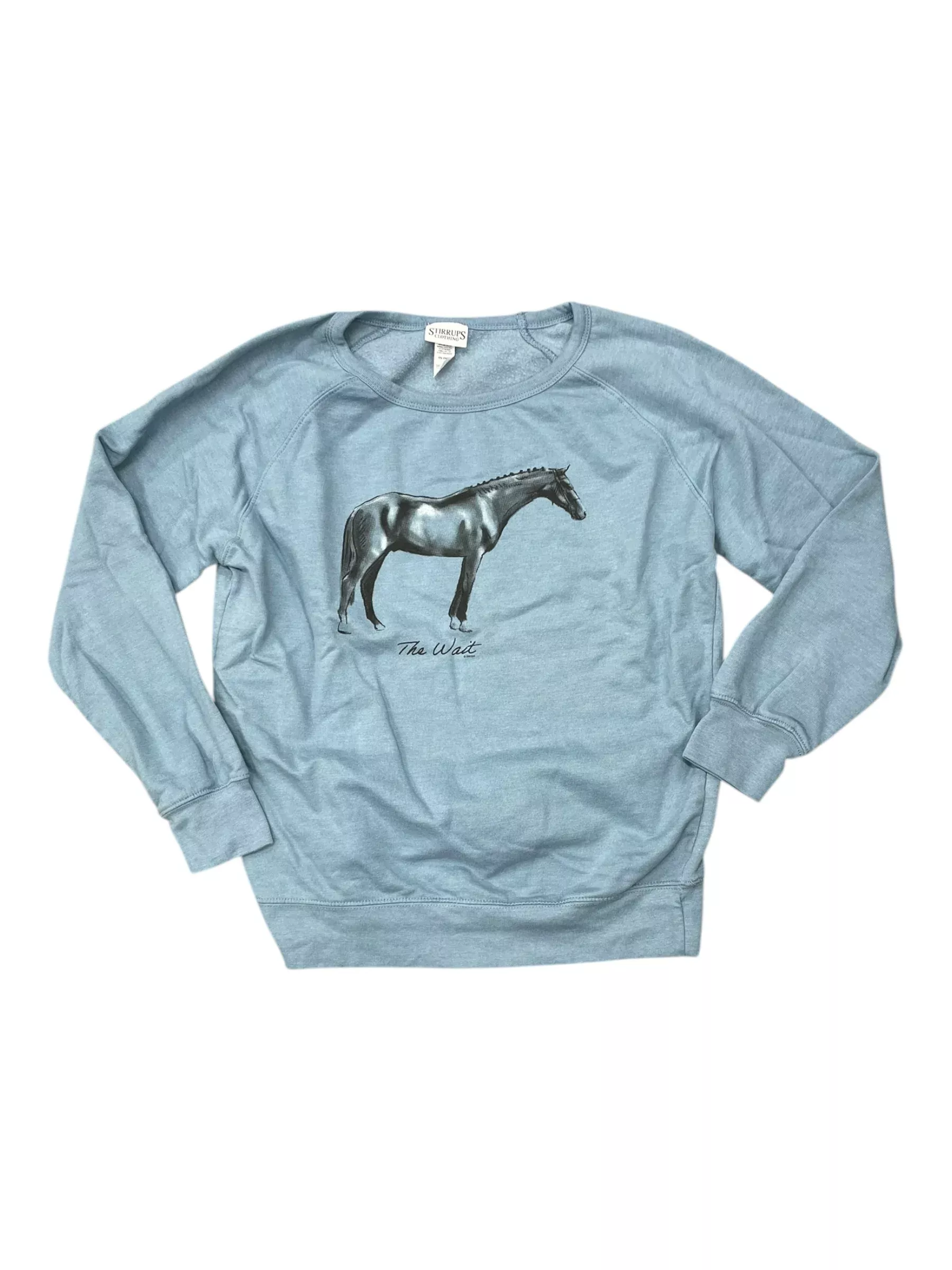 Stirrups "The Wait" Crewneck - Blue - L - USED
