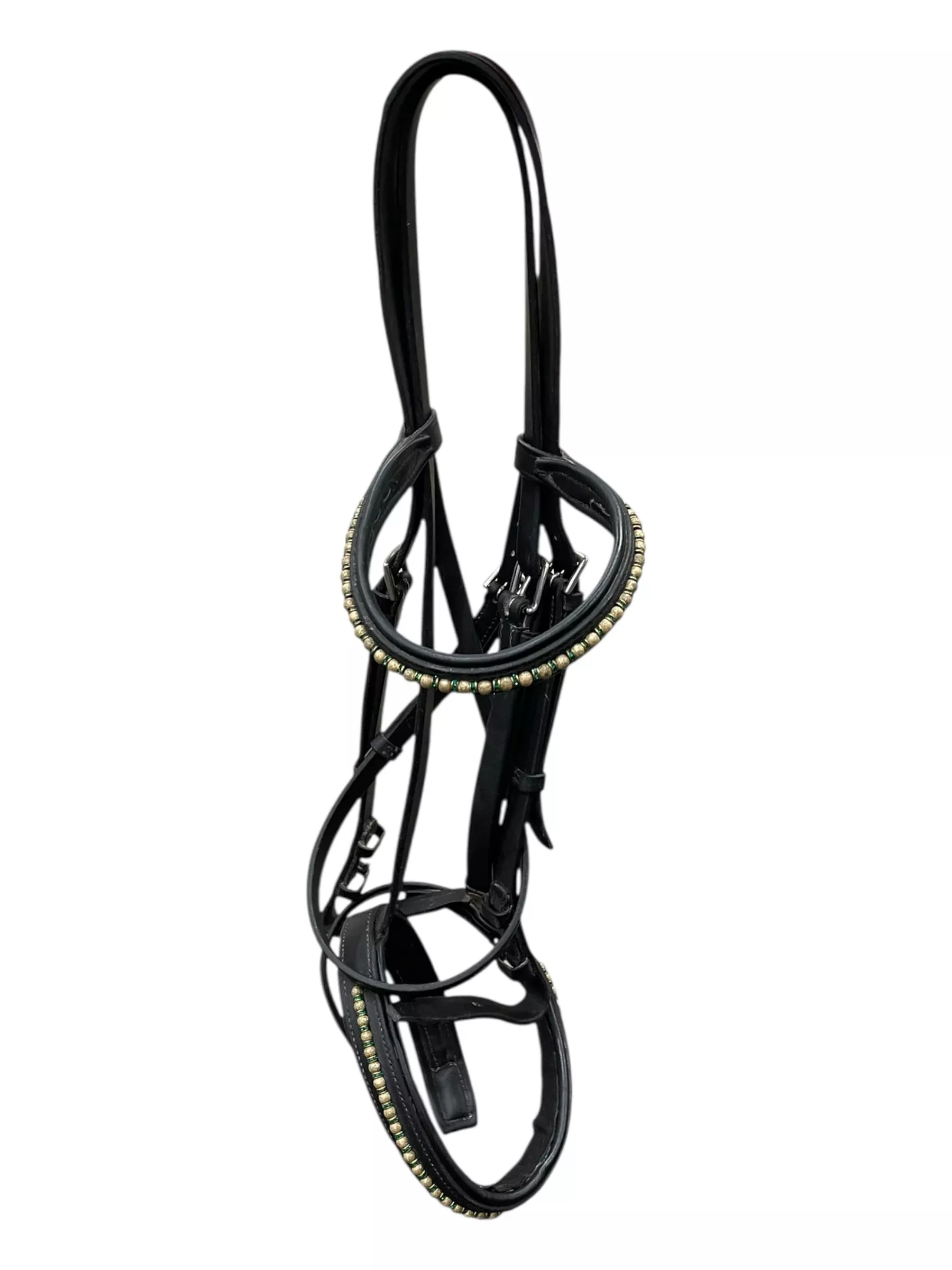 Stubben Bridle - Black/Gold/Emerald - Est. F/S - USED