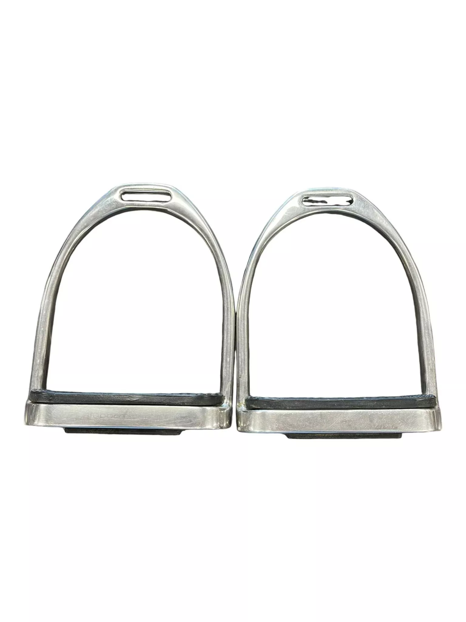 Stubben Fillis Stirrups - Black/SS - Approx 4 1/2" - USED