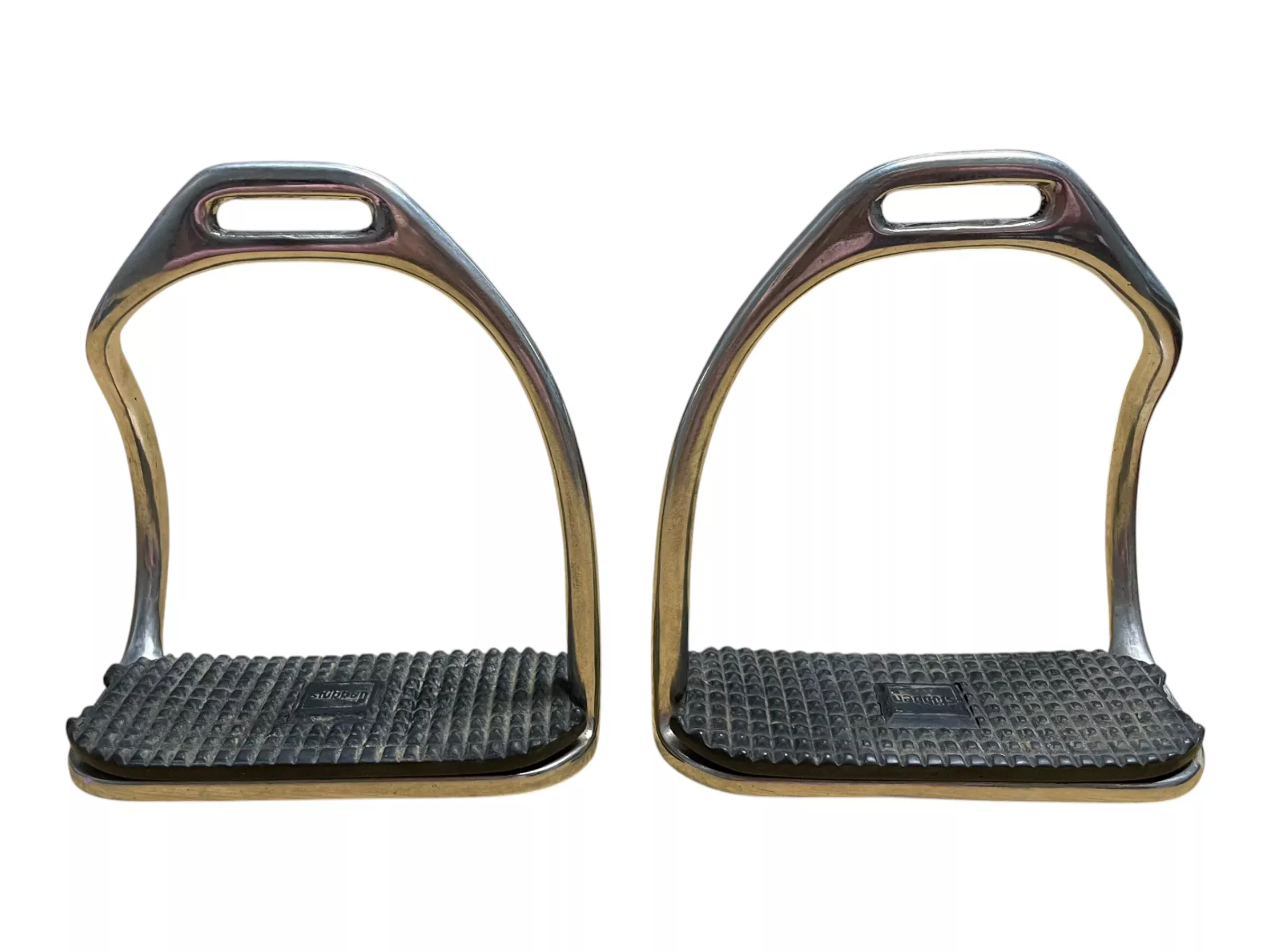Stubben Safety Stirrups - SS/Black - Approx 4.5" - USED
