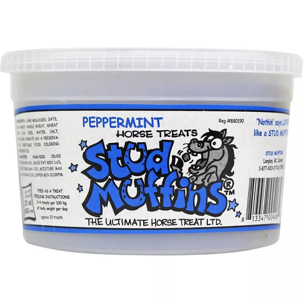 Stud Muffins Horse Treat Tub Peppermint 20 oz