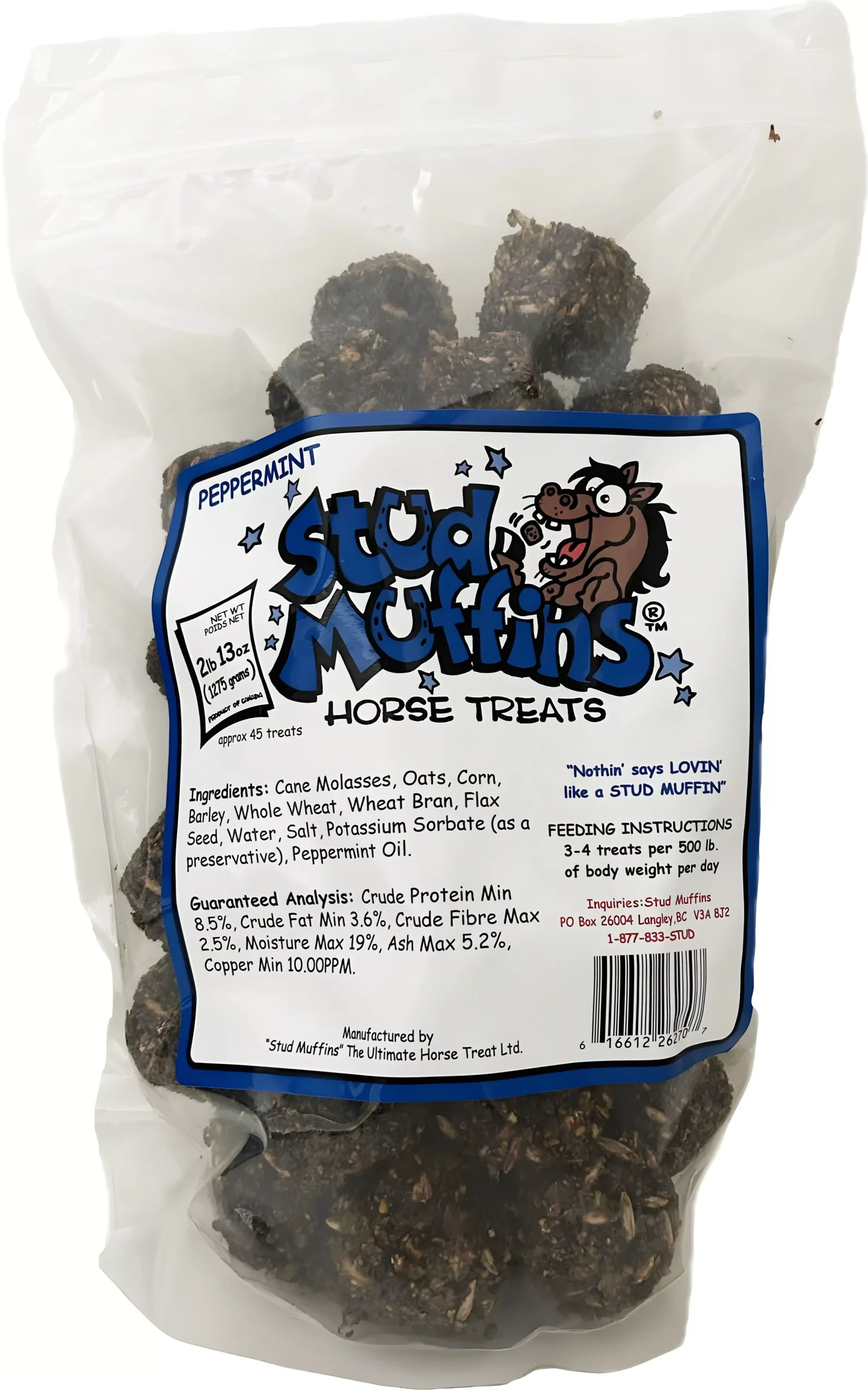 Stud Muffins Peppermint Horse Treats, 2 LB 13 OZ