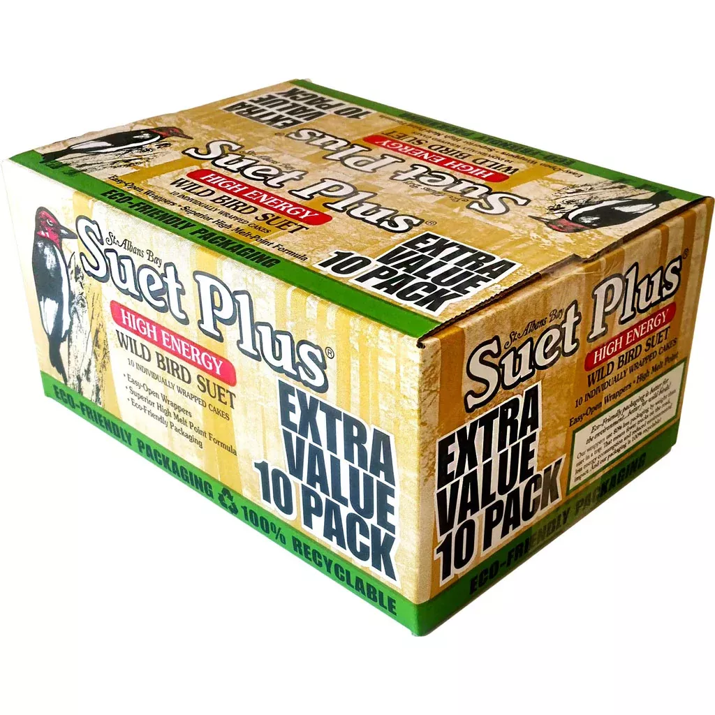 Suet Plus High Energy Suet Cakes, Extra Value Pack, 10 Pack