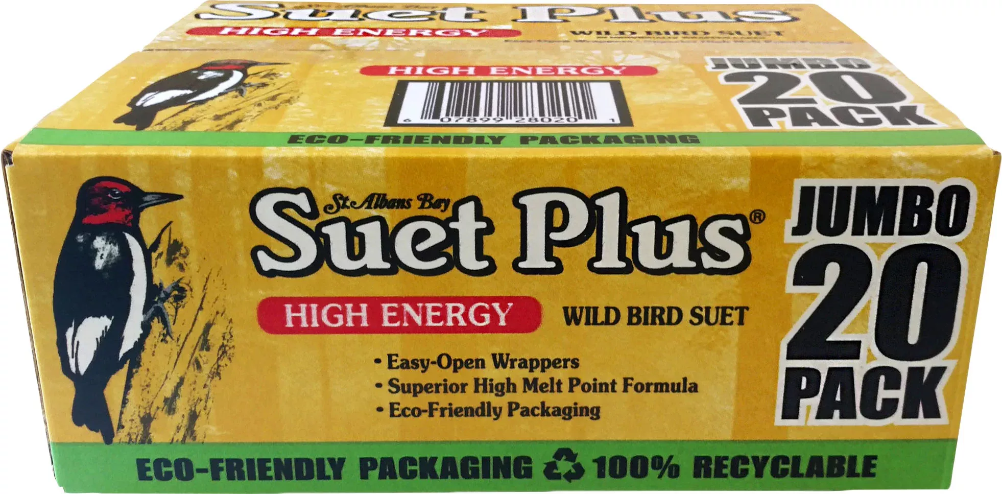 Suet Plus High Energy Suet Cakes, Jumbo 20 Pack