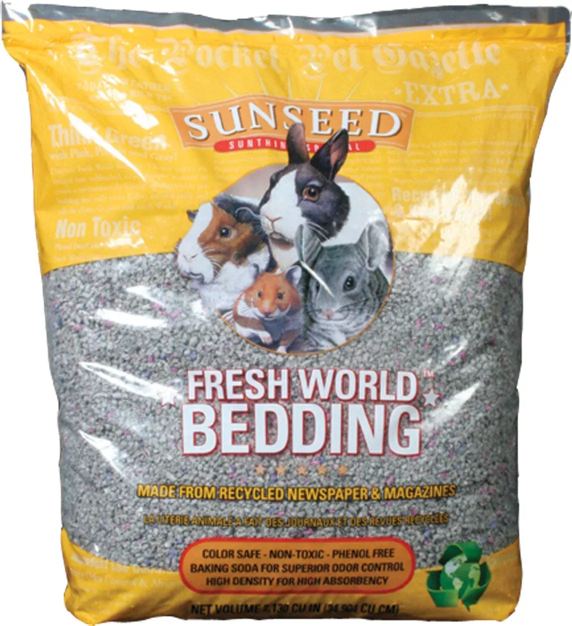 Sunseed Fresh World Bedding Original Baking Soda Formula Gray