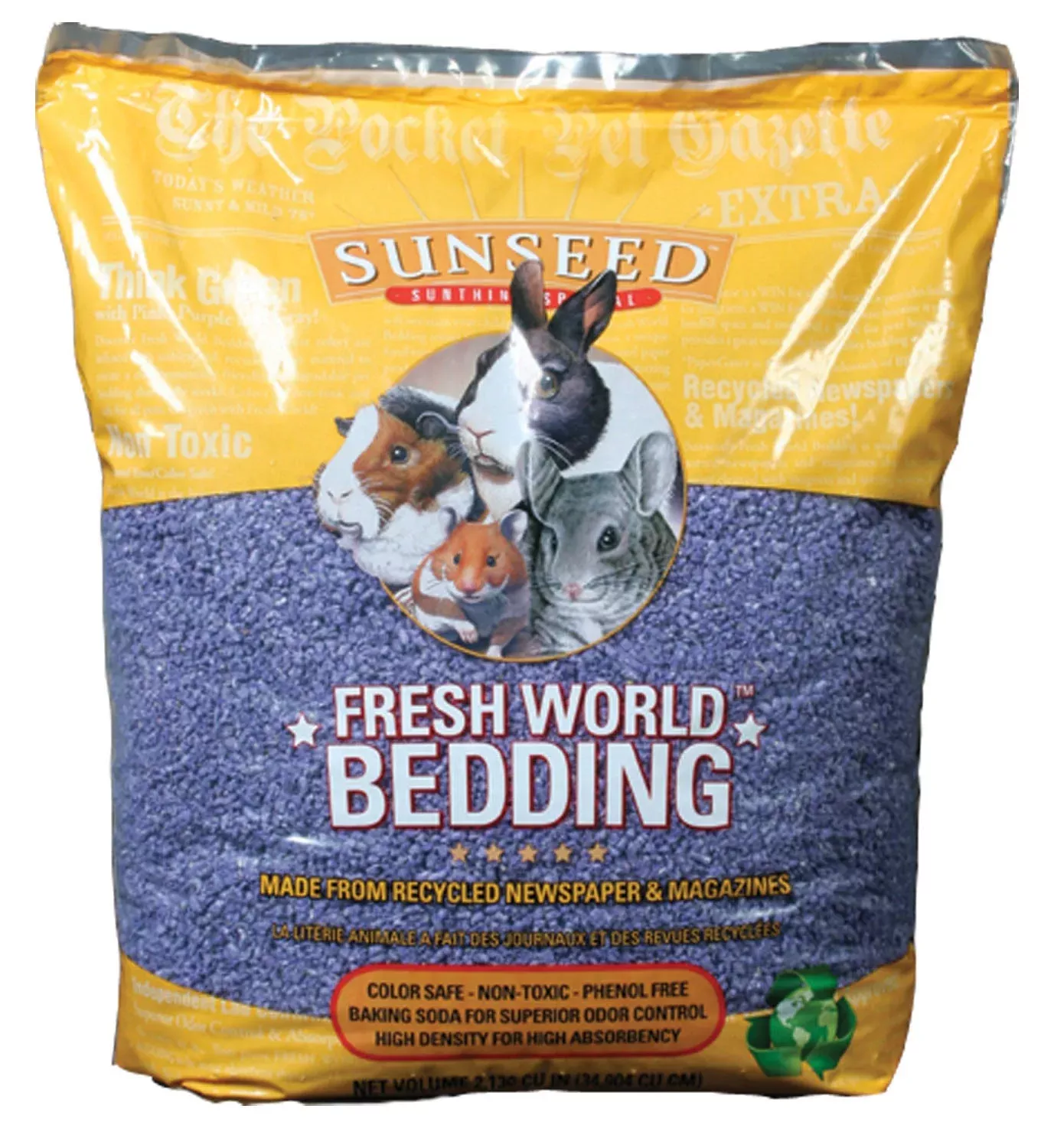 Sunseed Fresh World Original Baking Soda Formula Small Animal Bedding