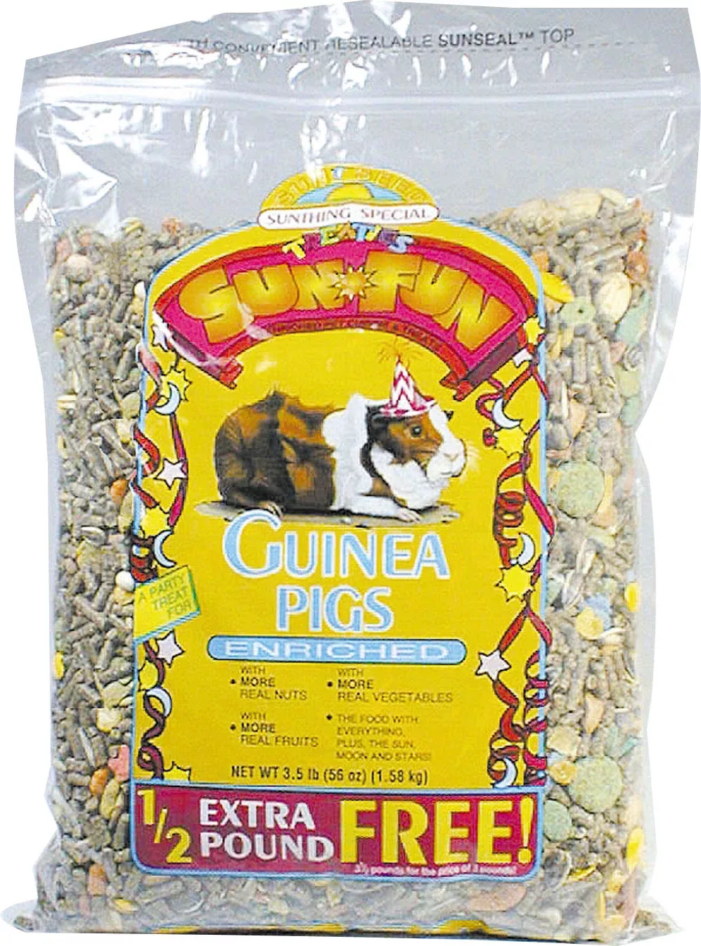 Sunseed Sun Fun Guinea Pig Food, 3.5 Lb