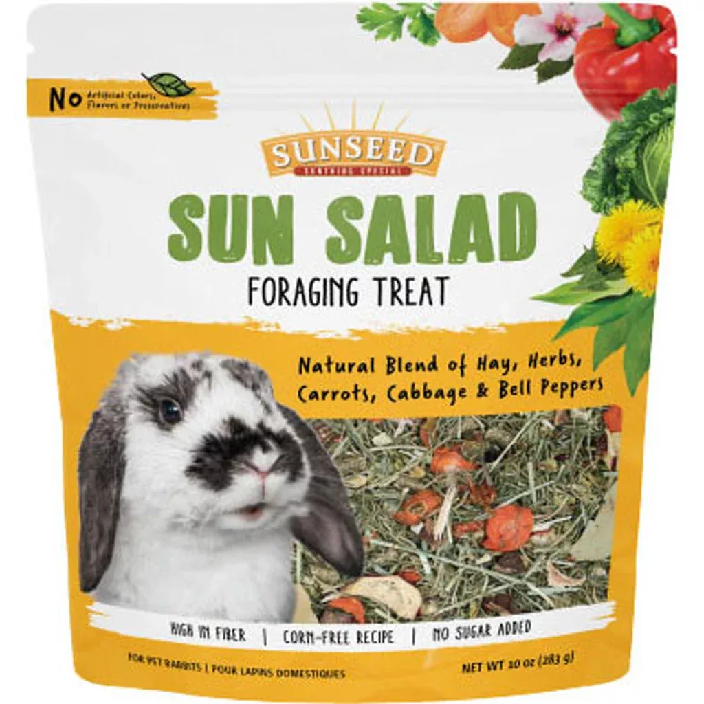 Sunseed Sun Salad Foraging Treat for Rabbits 10 oz