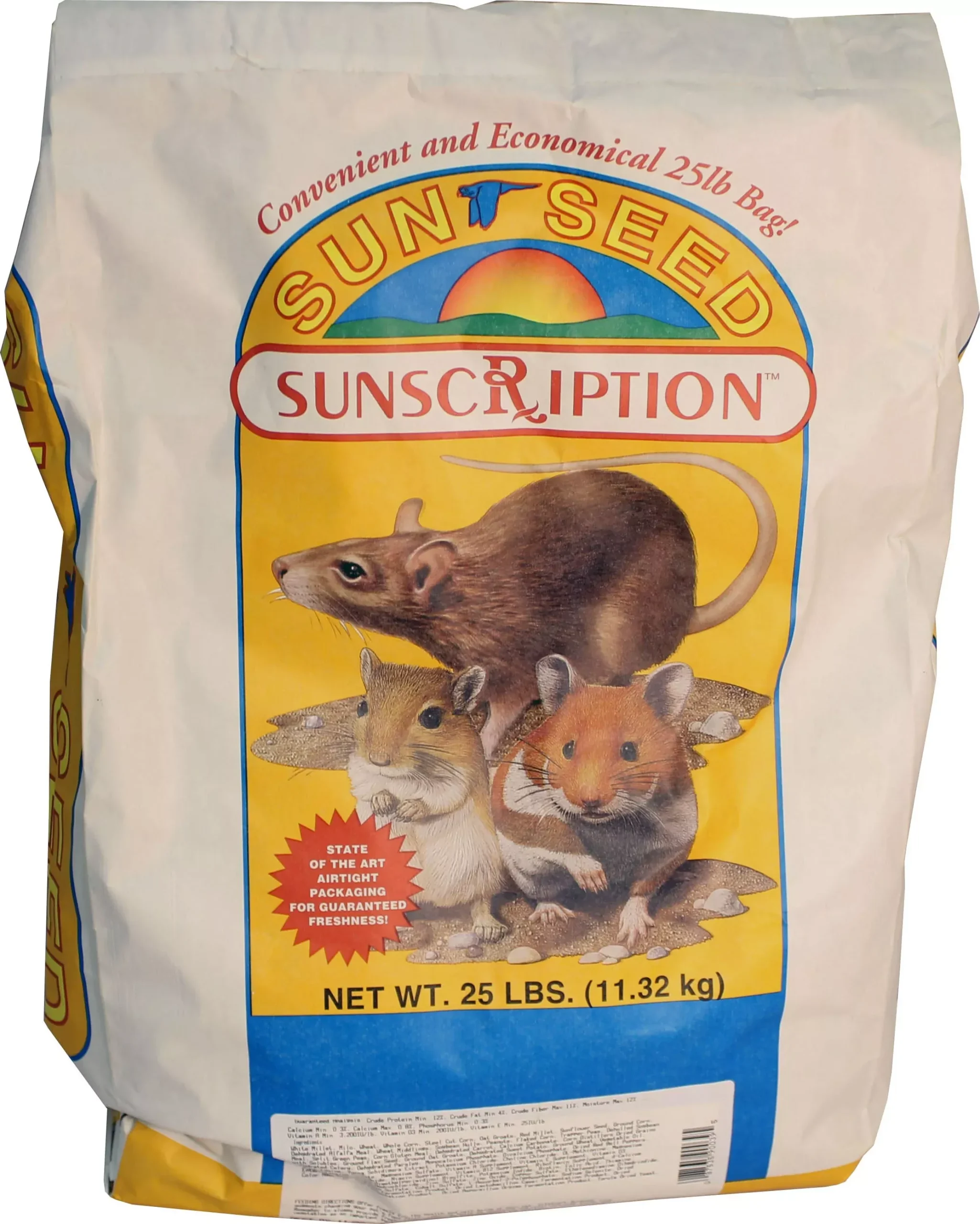 Sunseed Vita Hamster & Gerbil Food 25 lb