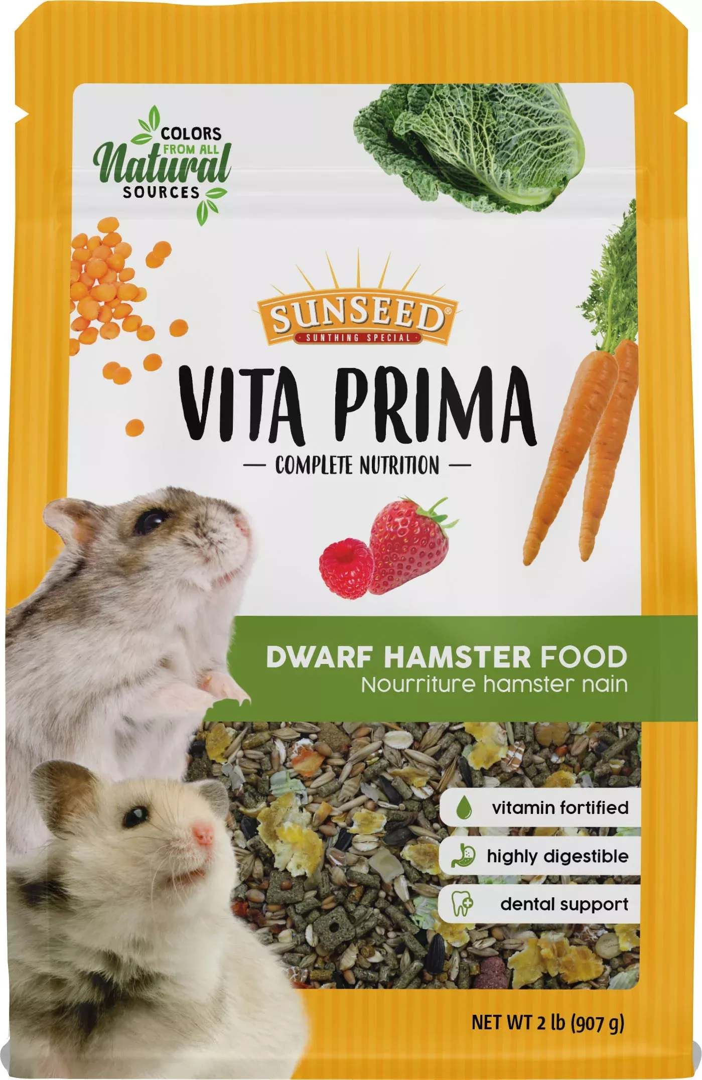 Sunseed Vita Prima Dwarf Hamster Food 2 lb