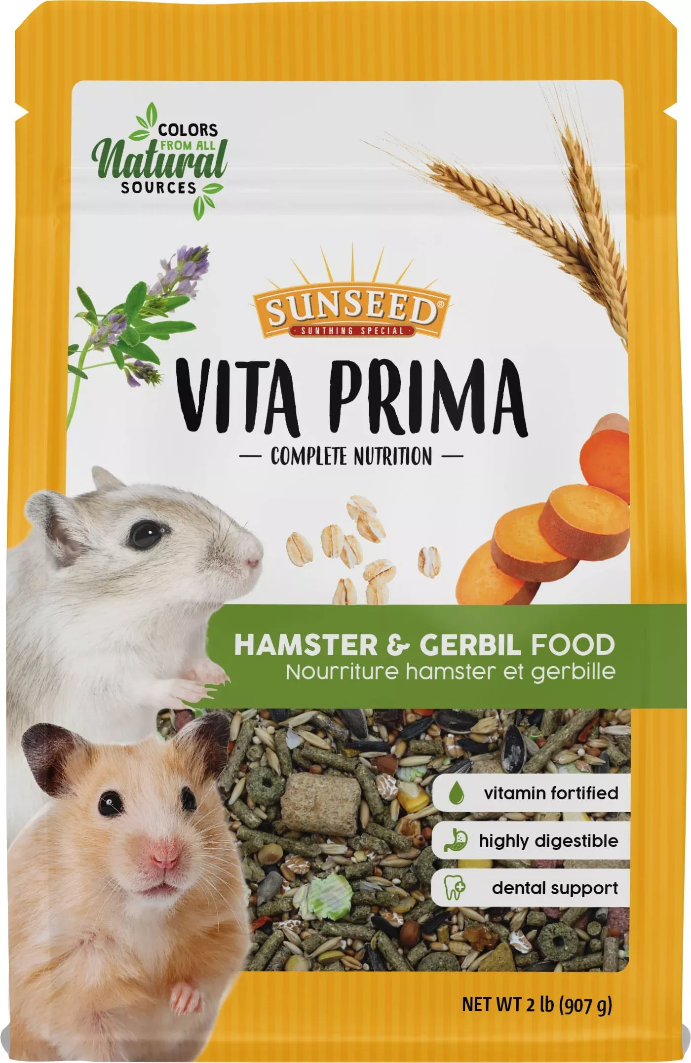 Sunseed Vita Prima Hamster & Gerbil Food, 2 lb
