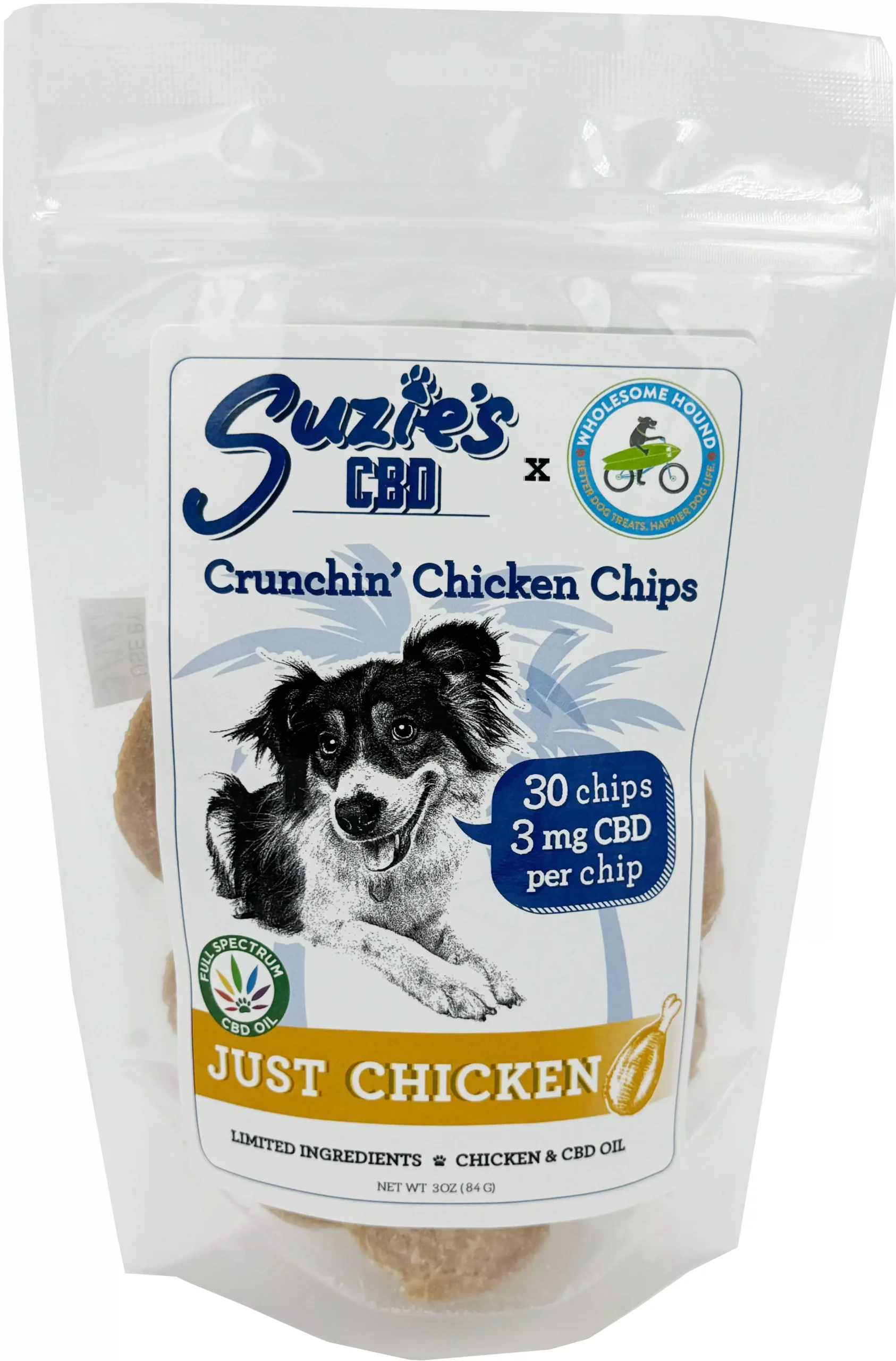 Suzie's CBD Crunchin' Chips, Chicken, 3.5 oz, 3 mg