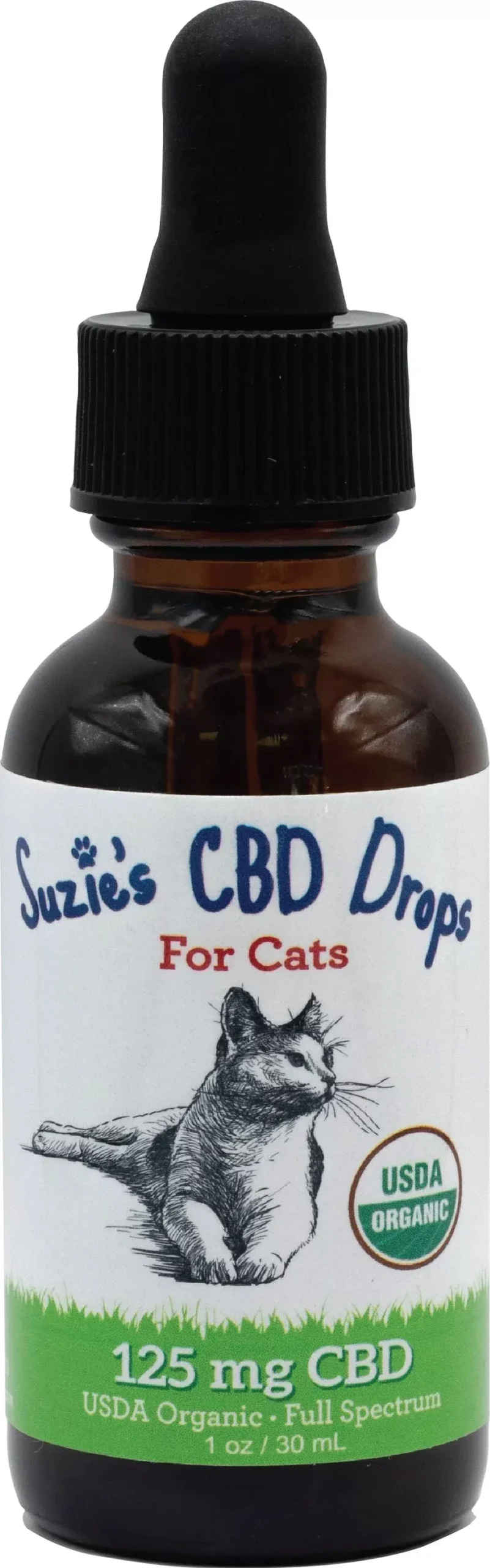 Suzie's CBD Drops for Cats 1 oz 125 mg