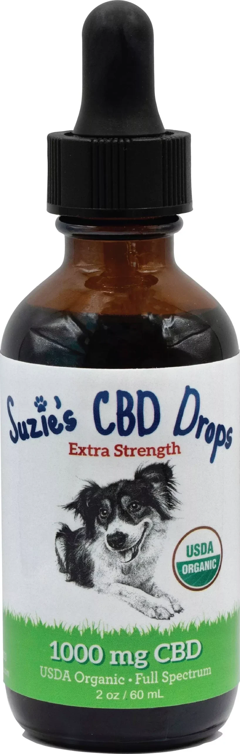 Suzie's CBD Drops for Dogs 2 oz, 1000 mg