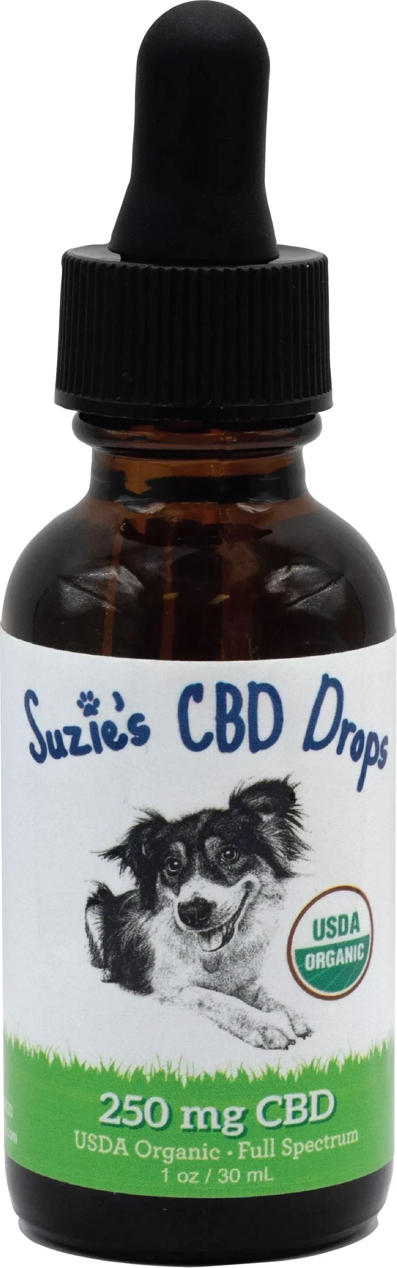 Suzie's CBD Drops for Dogs, 250 mg, 1 oz