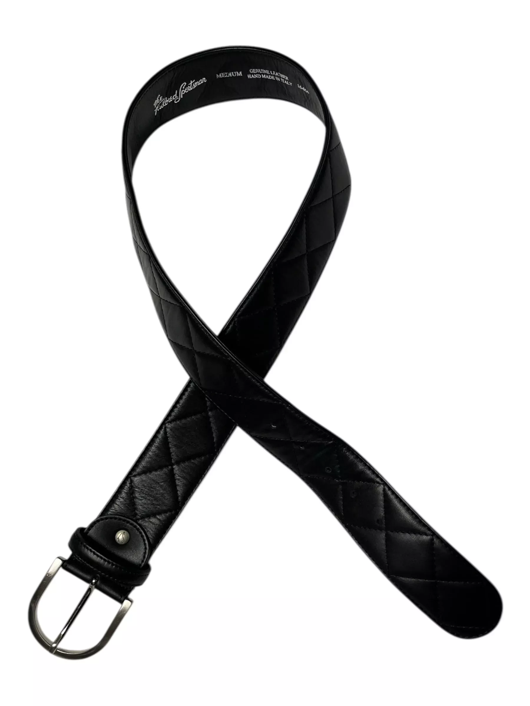 Tailored Sportsman Leather Belt - Black - M - USED