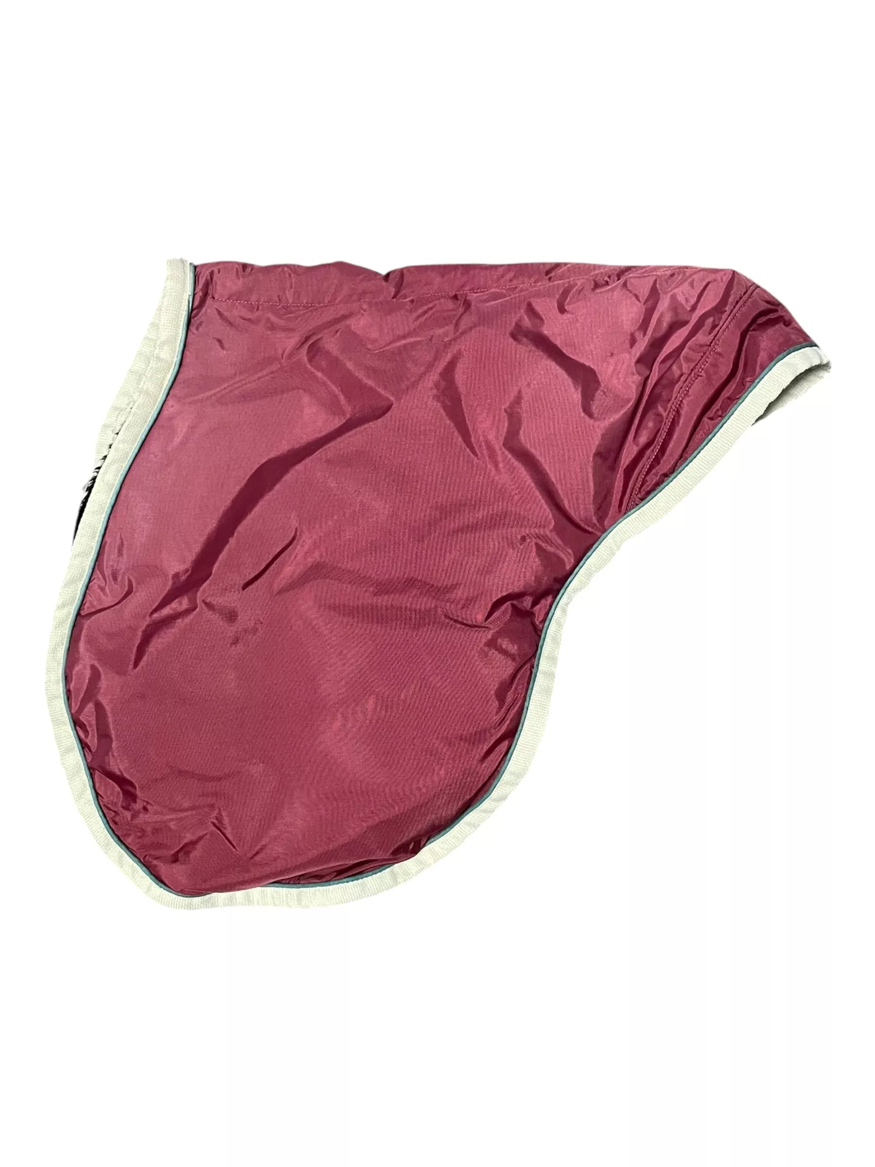 Tally Ho Fleece Lined Saddle Cover - Red - Approx 19" Spine - USED