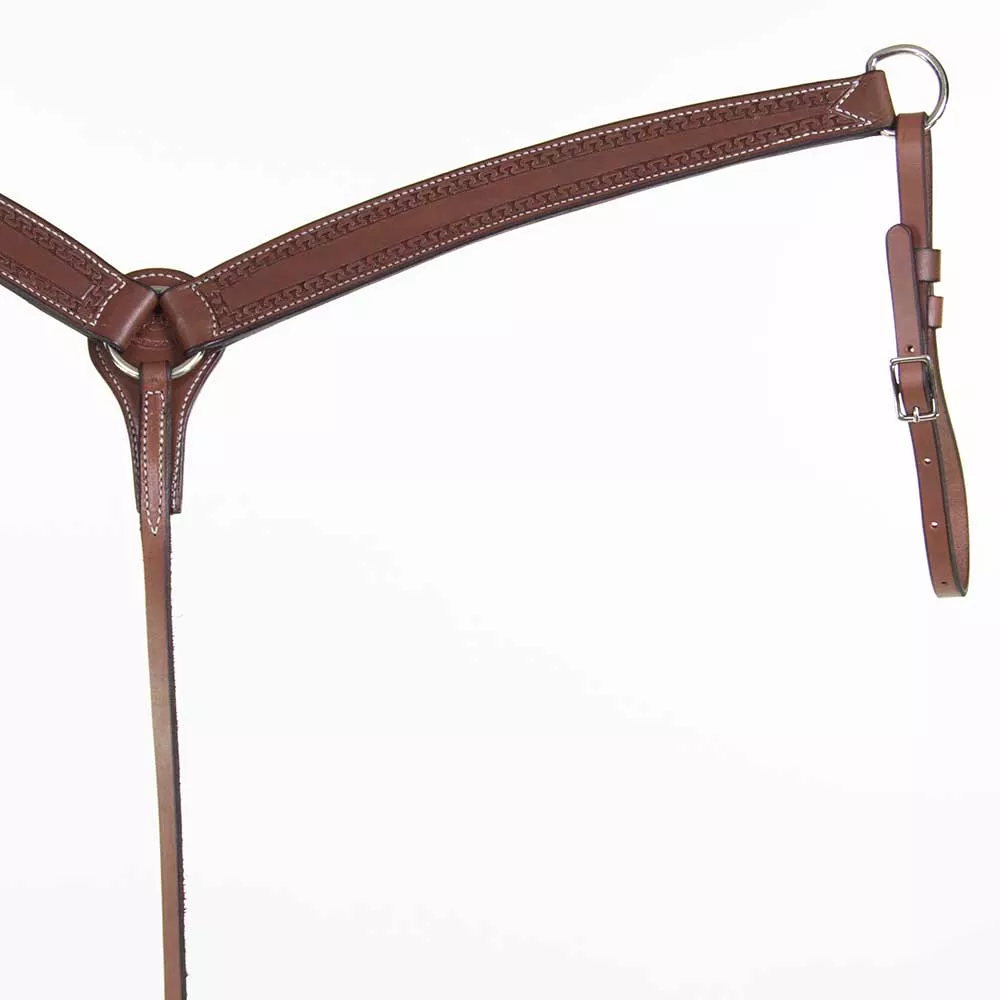 Teskey's 1-3/4" Slickout Breast Collar w/Running W Border