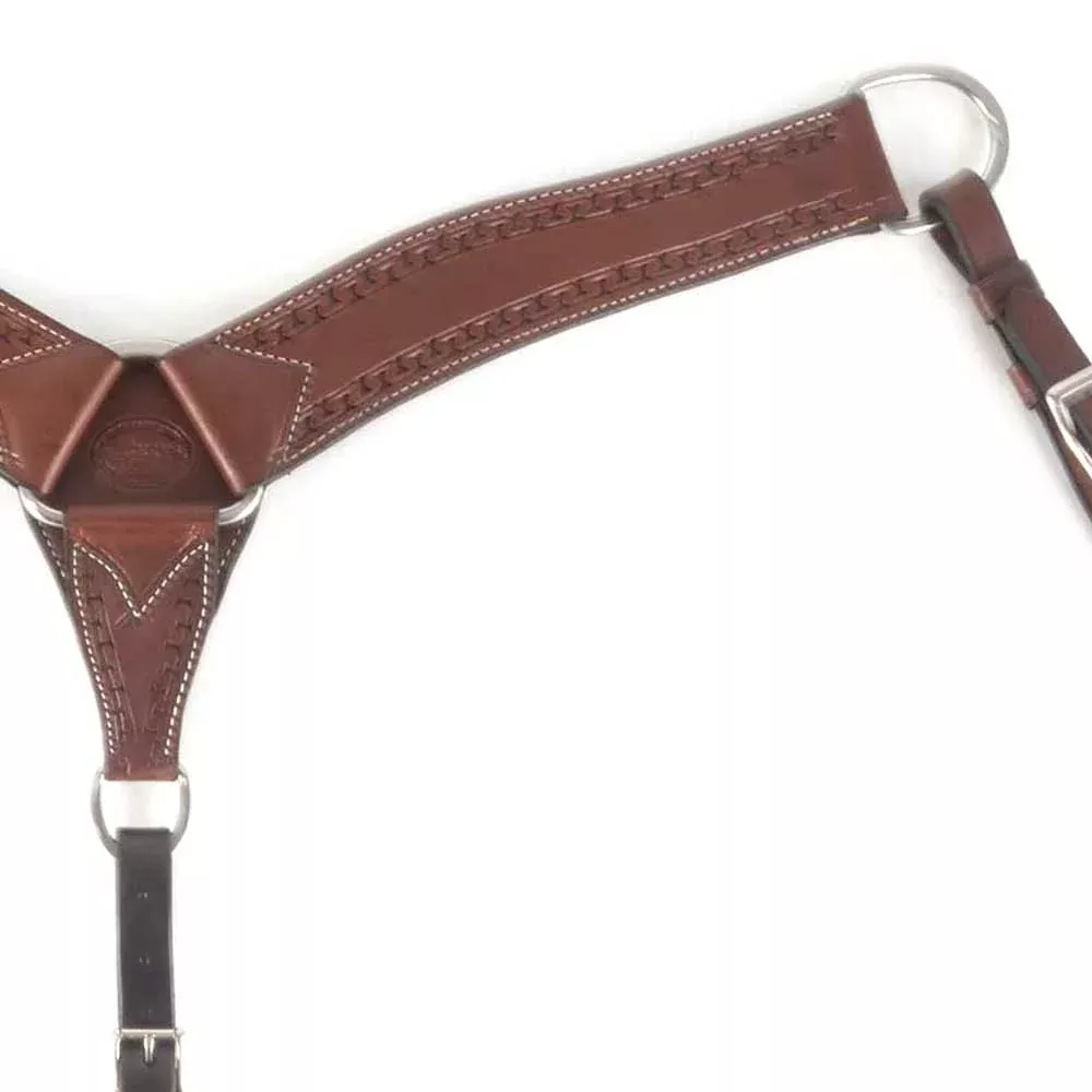 Teskey's 2-3/4"Slickout Breast Collar w/Running W Border