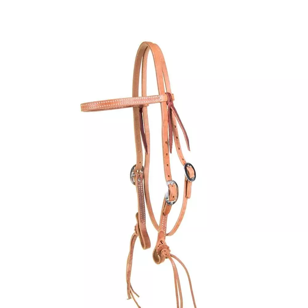 Teskey's Browband Headstall w/Rattlesnake Bit Ends