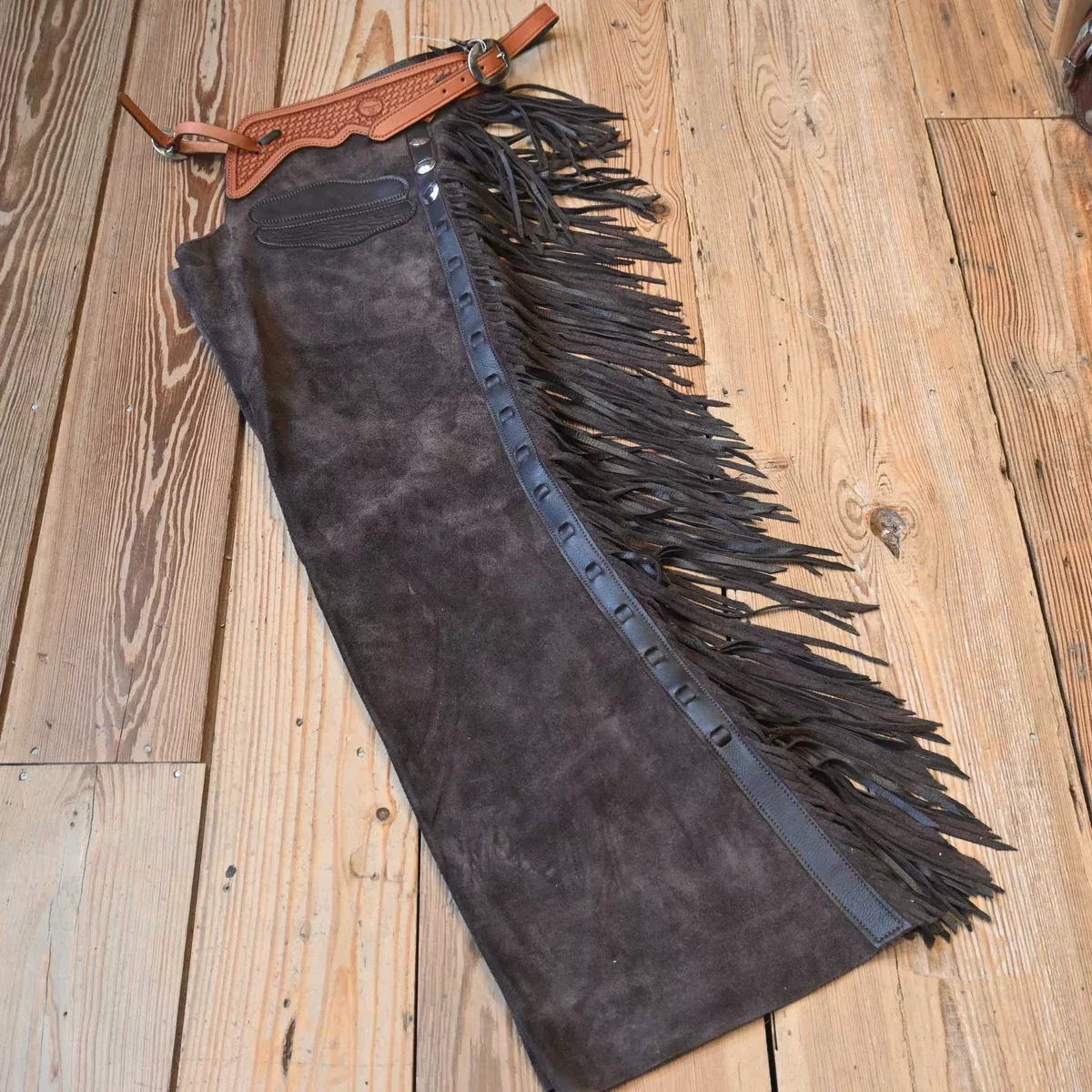 Teskey's Large Roughout Brown Shotgun Chaps