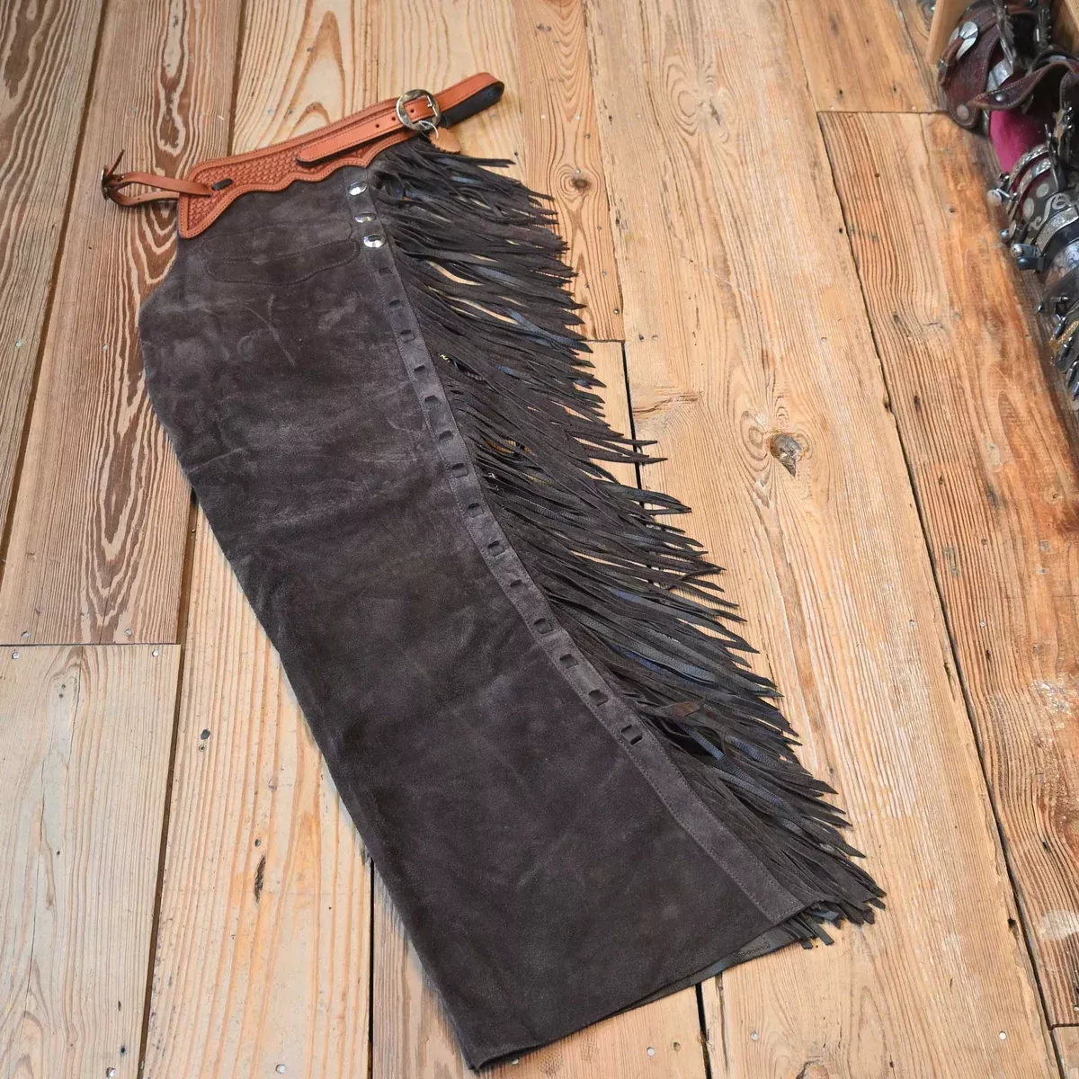 Teskey's Large Roughout Dark Brown Shotgun Chaps