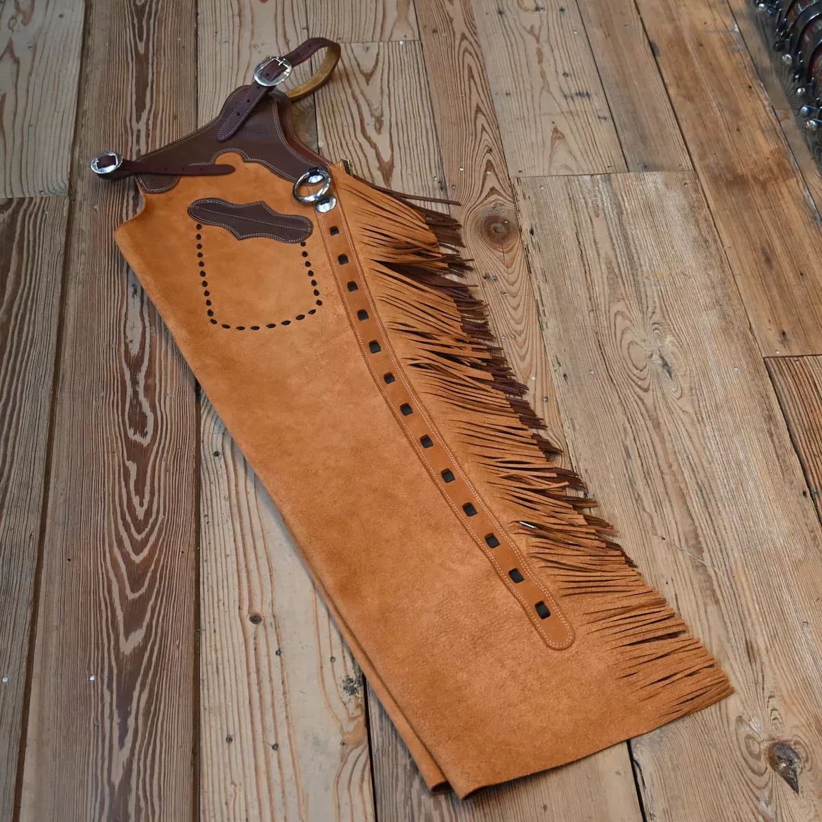 Teskey's Large Roughout Light Rust Shotgun Chaps