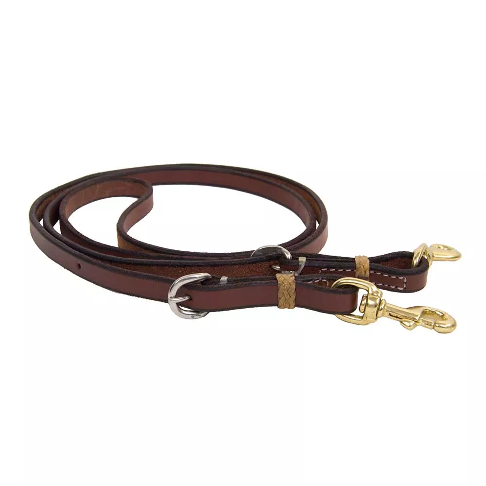 Teskey's Leather Reins with Adjustable Buckles