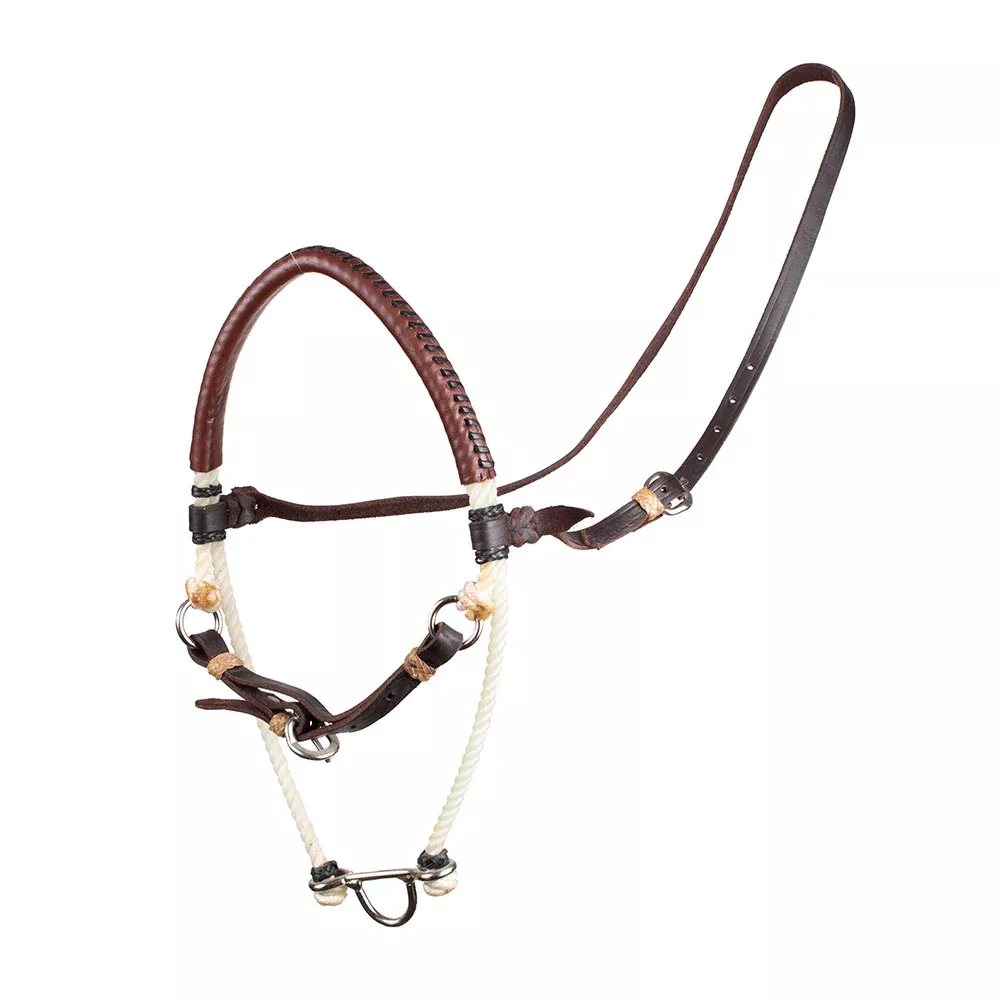 Teskey's Leather Wrapped Noseband w/Cavesson