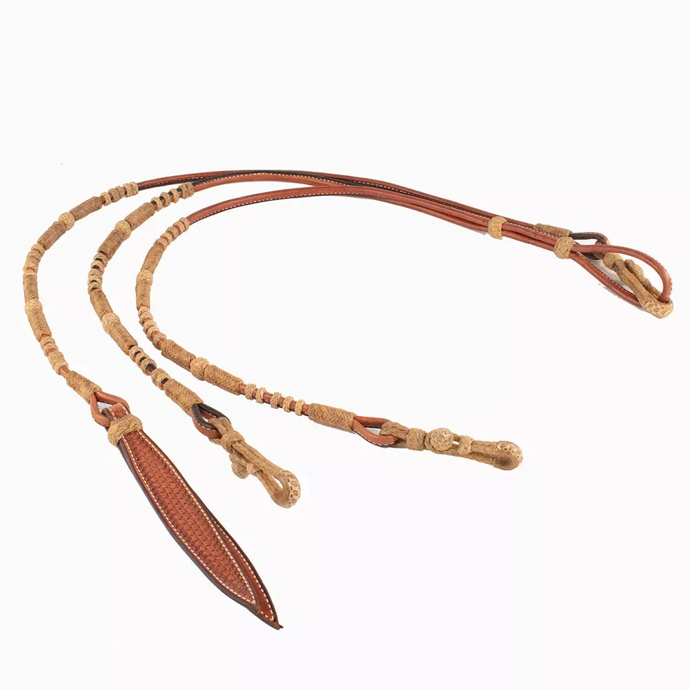 Teskey's Light Oil Romel Reins with Rawhide