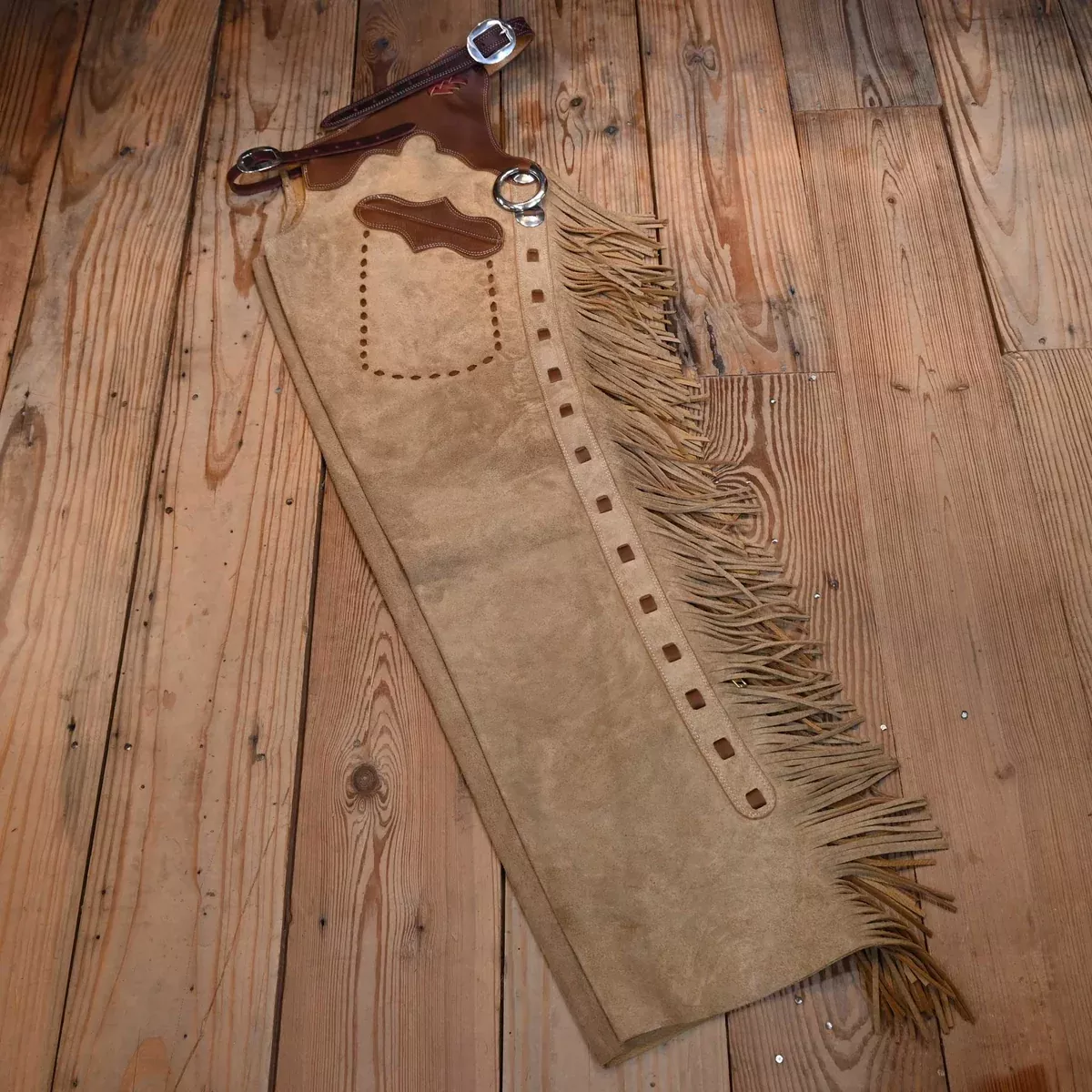Teskey's Medium Roughout Tan Shotgun Chaps