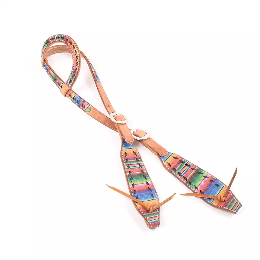 Teskey's One Ear Headstall w/Serape Buckstitch