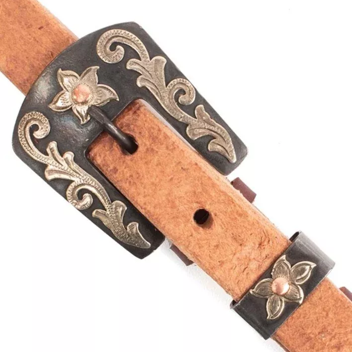 Teskey's Premium Antique Floral Buckle Set