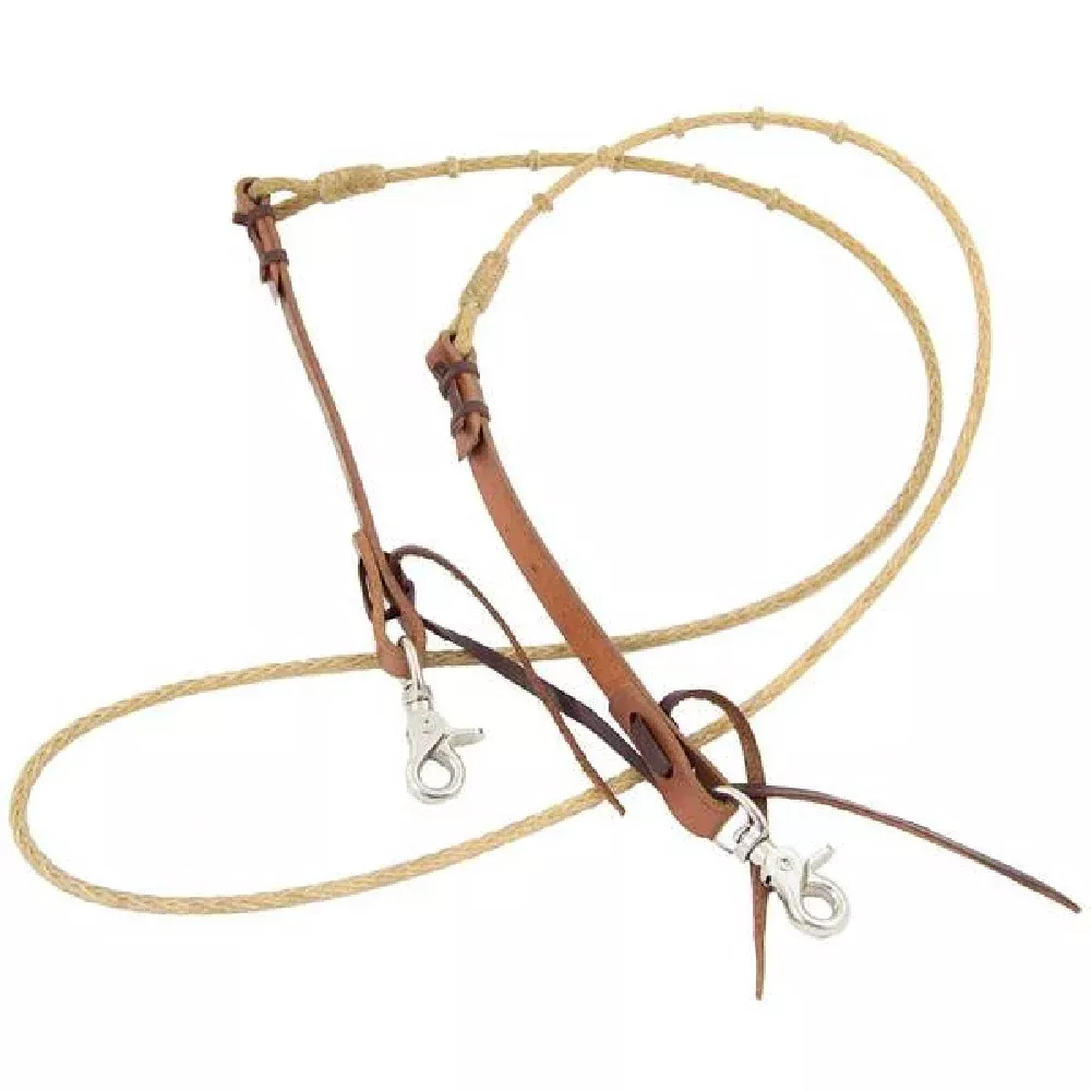 Teskey's Rawhide Round Braided Roping Rein