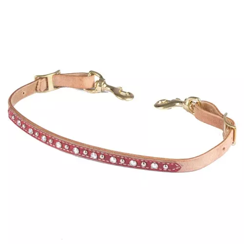 Teskey's Red Gator Wither Strap w/Crystals
