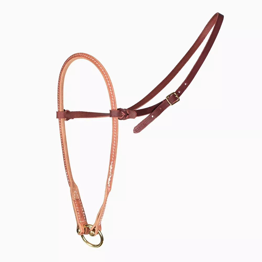 Teskey's Rolled and Stitched Hermann Oak Noseband