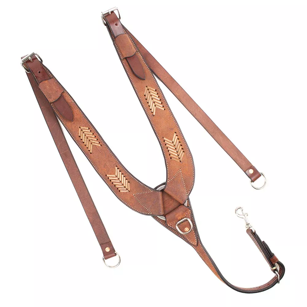 Teskey's Roughout Pulling Collar w/Rawhide