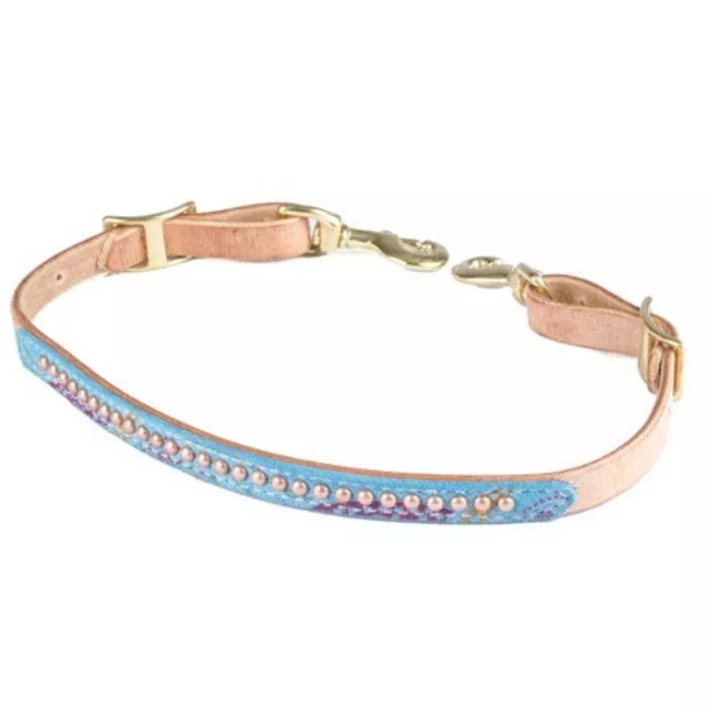 Teskey's Turquoise Paisley Print Wither Strap