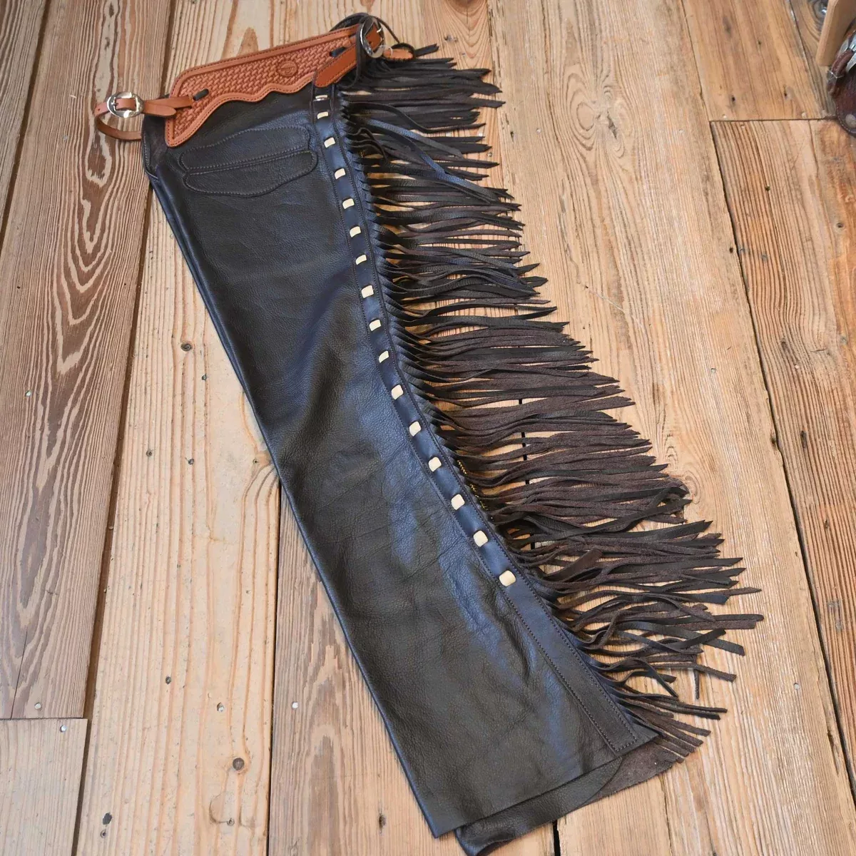 Teskey's X-Small Smooth Dark Chocolate Shotgun Chaps