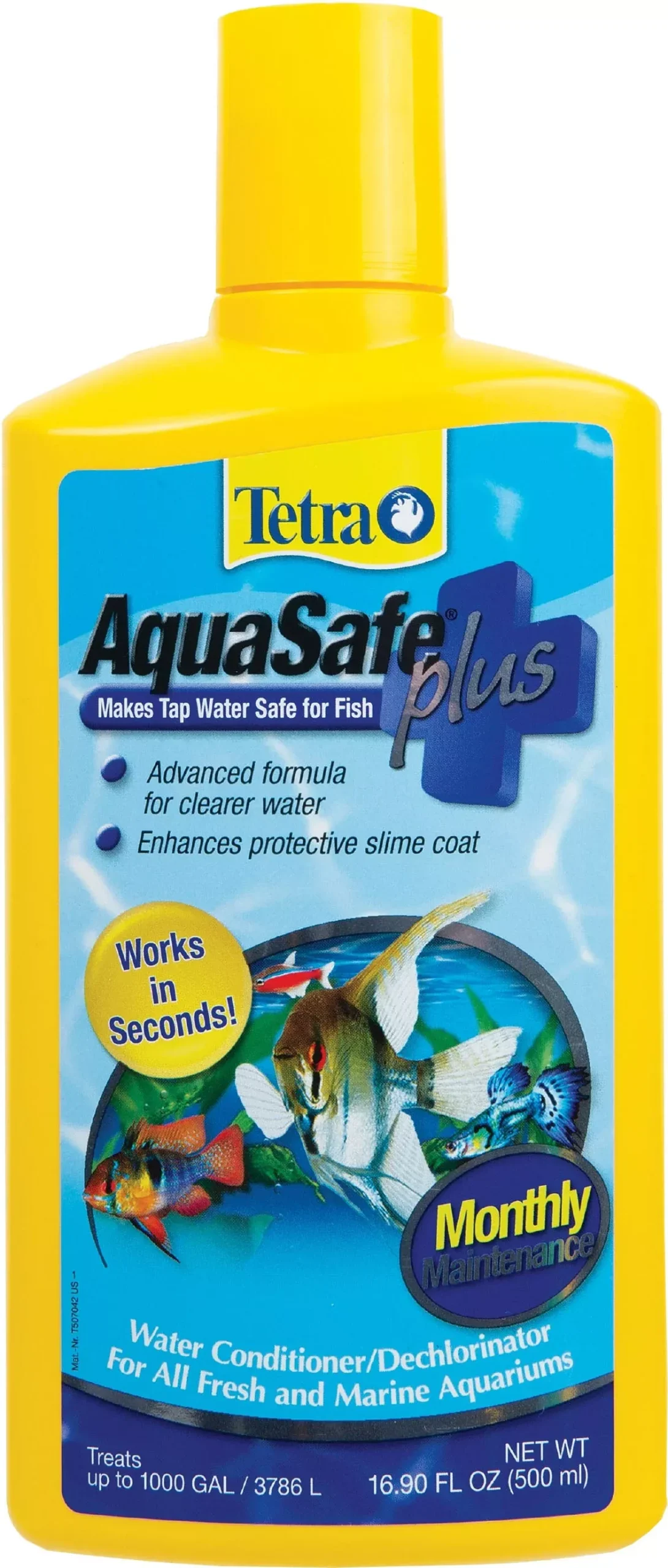 Tetra AquaSafe Plus Water Conditioner, 16.9 oz