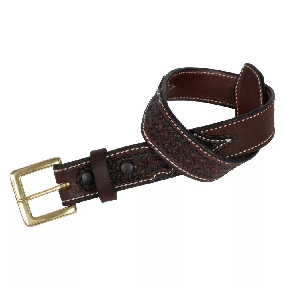 Texas Saddlery Youth Chocolate Spider Belt