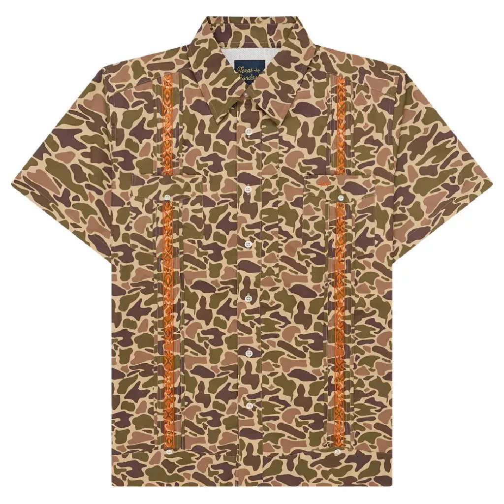 Texas Standard Tejas Camo Guayabera Libre Shirt